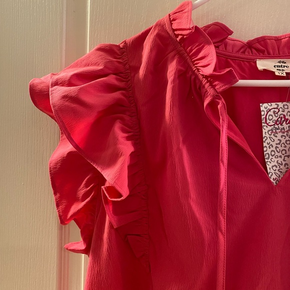 Hot Pink Ruffle Dress (NEW) - Picture 3 of 3